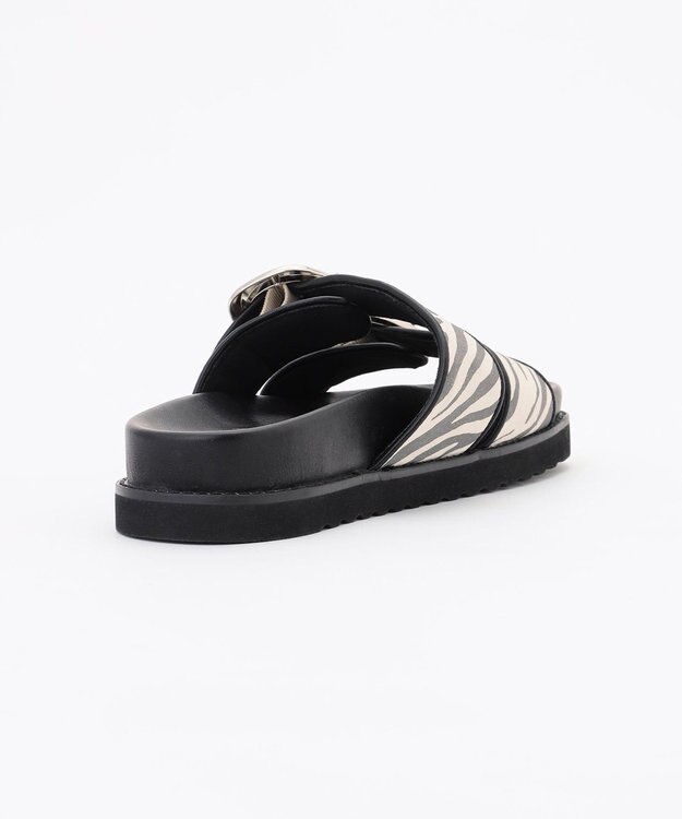 ICB 【CLASSY.掲載】コンフォートサンダル グレーゼブラ