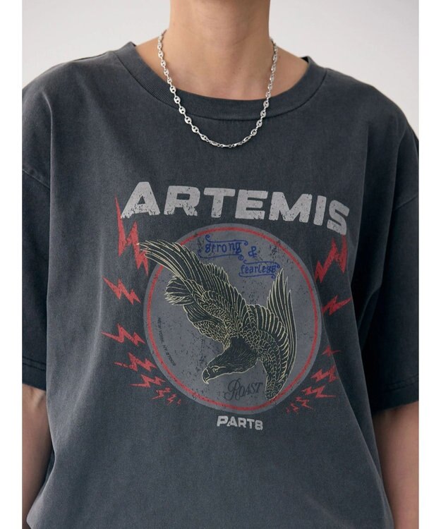 AMERICAN HOLIC ＡＲＴＥＭＩＳプリントＴシャツ Charcoal Gray