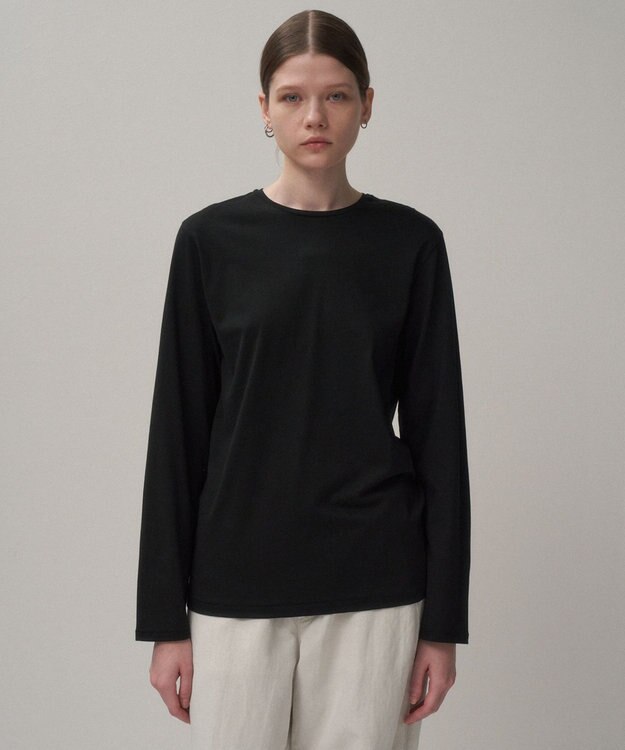 ATON SUVIN 60/2 | パーフェクトロングスリーブTシャツ BLACK