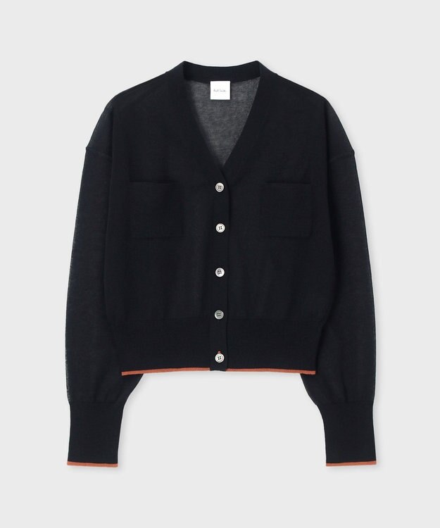 Paul Smith 【洗える】シアー カーディガン ブラック
