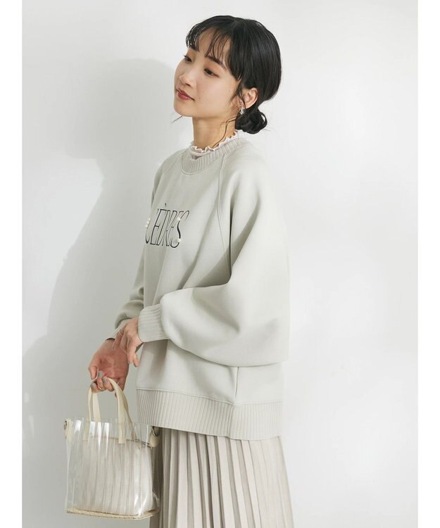 CRAFT STANDARD BOUTIQUE 軽量ボンディングパールロゴプルオーバー Ivory