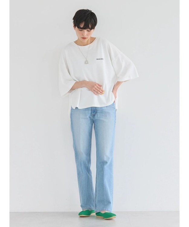 AMERICAN HOLIC バックギャザーロゴカットプルオーバー Off White