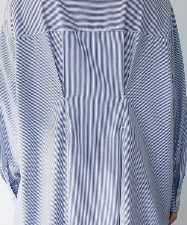 Green Parks イージーケア抜け衿ウエストタックシャツワンピース Navy