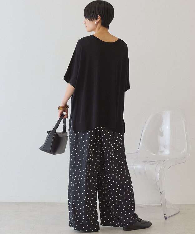 AMERICAN HOLIC 【前後2WAY】ポンチョニット Black