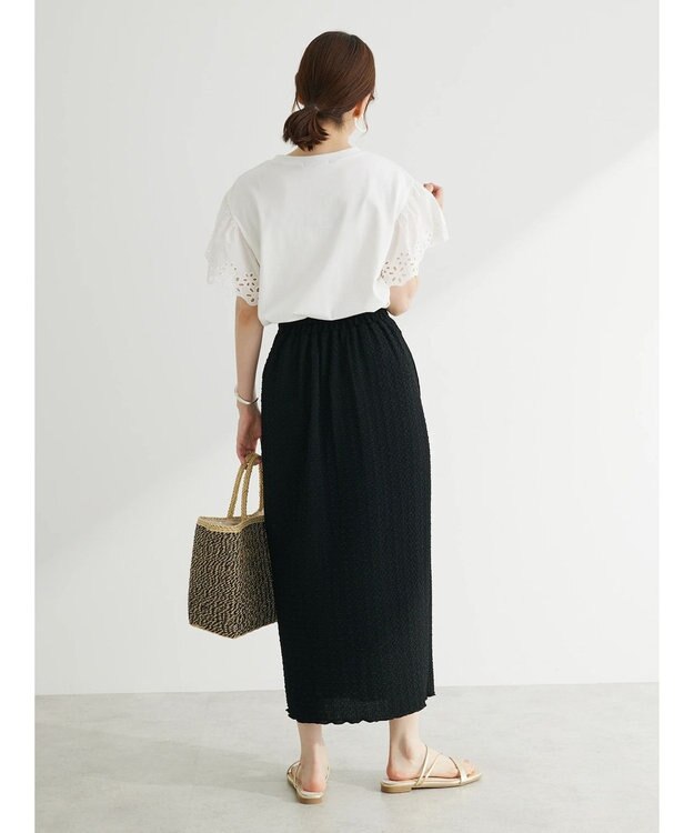 Green Parks ・Ｒａｙ　Ｃａｓｓｉｎ　フクレジャカードナロースカート Black