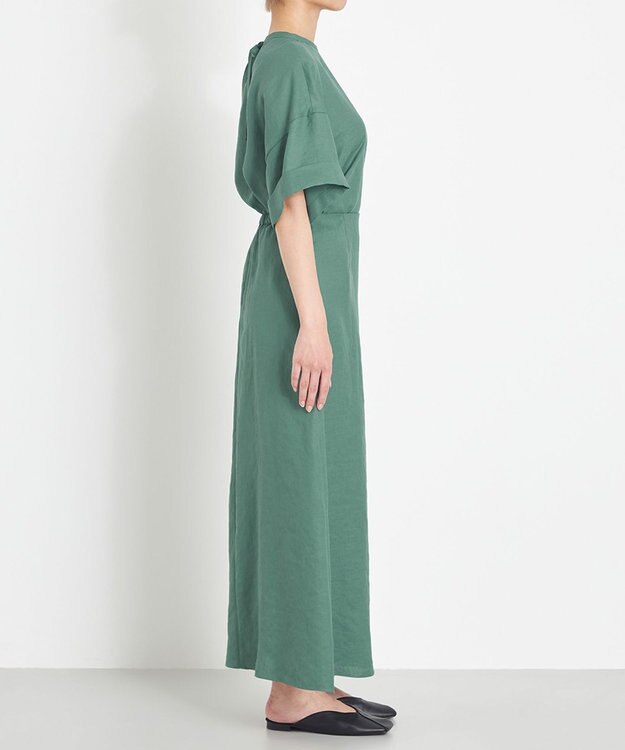 NAVE 【ReNAVE　洗える】スラブツイルブラウス グリーン系