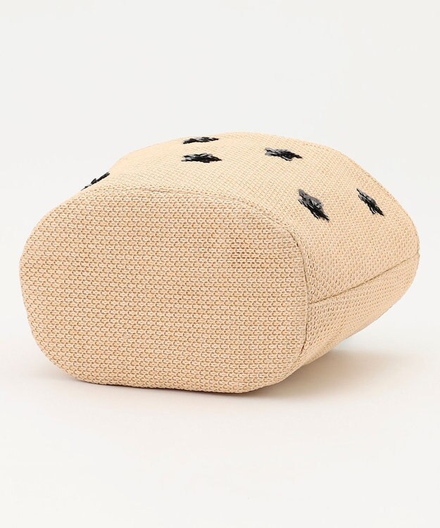 組曲 スパンコールカゴバッグ ブラック系