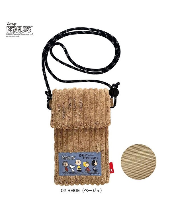 ROOTOTE 8349【スヌーピー】IP.ベビールー.コーデュロイ.ピーナッツ-8U 02：ベージュ