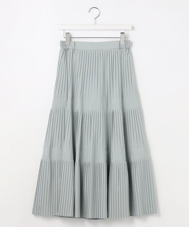 ANY SIS L プリーツ切替 スカート 【WEB・一部店舗限定】ミント