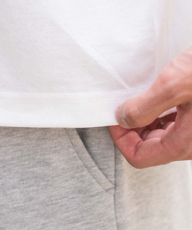 WEGO 【ユニセックス着用ITEM/MLサイズ展開】リラックスフィットヘンリーネックT（SS） ホワイト