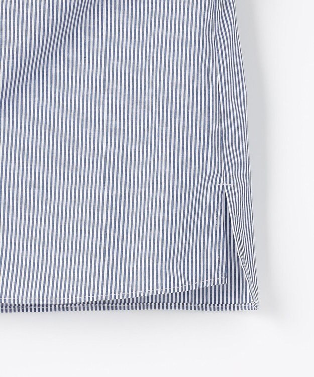 J.PRESS LADIES COTTON TEX ブラウス ネイビーストライプ系