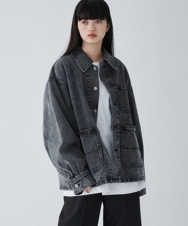 WEGO デニムカバーオール ブラック