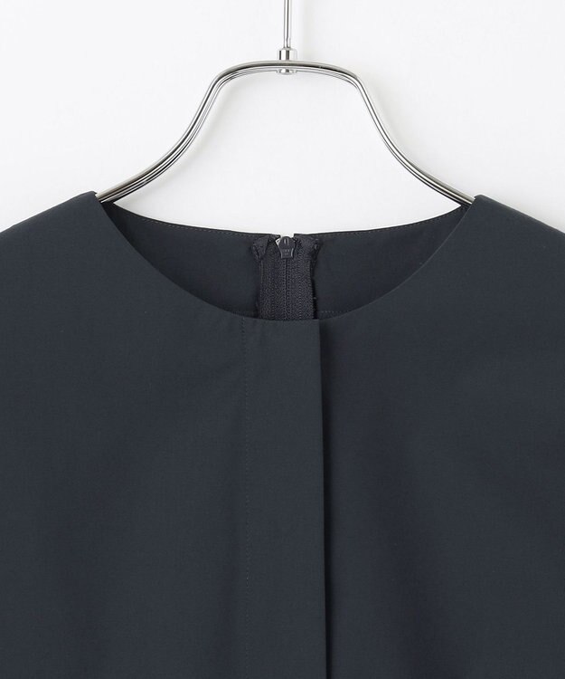 #Newans 【セレモニーにも】＜亀恭子さんコラボ＞下から着られちゃう！シュシュ付き2WAYカフスシャツ ネイビー系