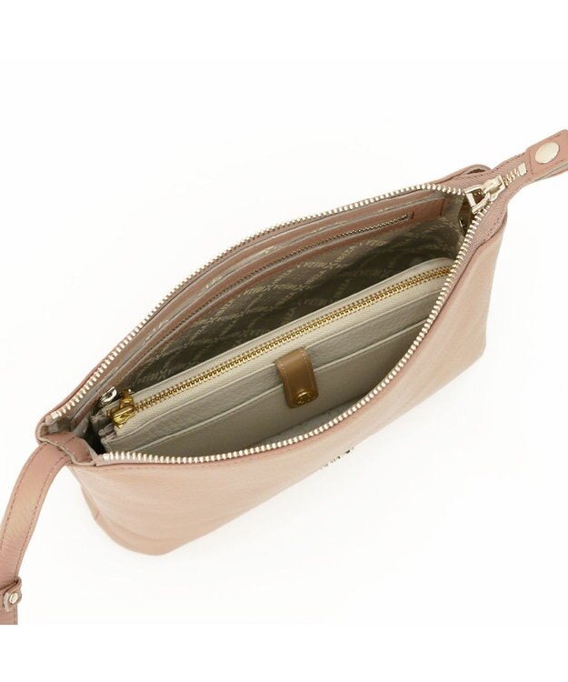 IBIZA リンピード　牛革　ショルダーバッグ ピンクベージュ