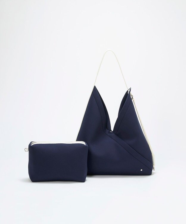 TOPKAPI 【TREASURE TOPKAPI】ネオプレン 2way ワンハンドル ショルダーバッグ ポーチ付き ネイビー