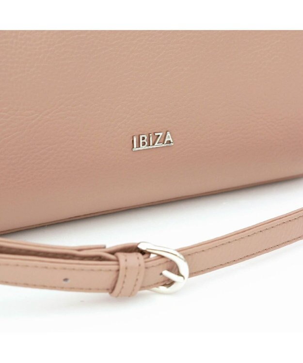 IBIZA リンピード　牛革　ショルダーバッグ ピンクベージュ