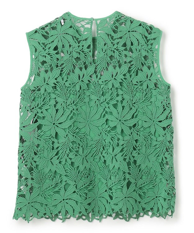 BEIGE， NARCISSUS / レースブラウス Pine Green