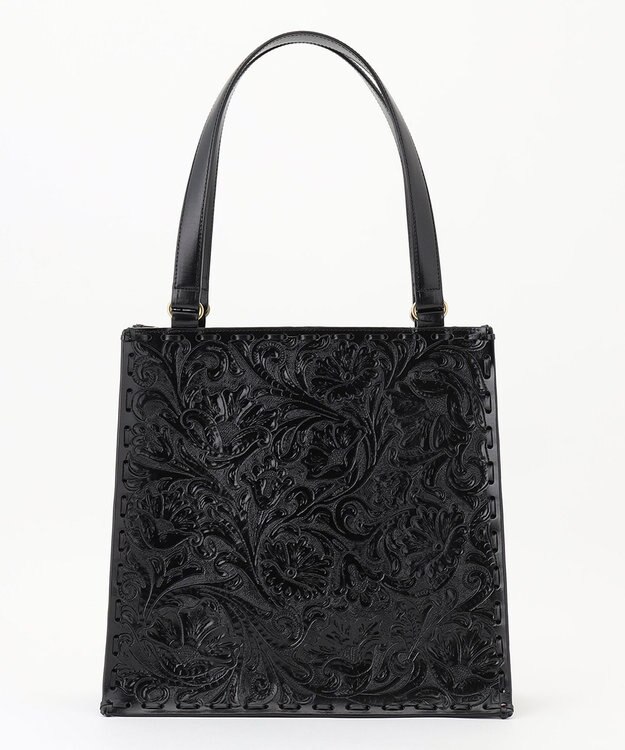 GRACE CONTINENTAL Carving Tote Bag ブラック