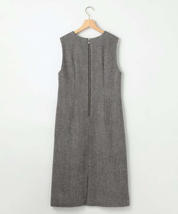 組曲 シックツイードジャンパー ワンピース ブラック系