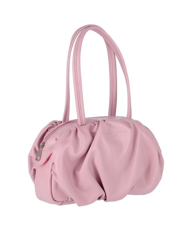 tsumori chisato CARRY ラムギャザー ミニボストン トートバッグ ラベンダー