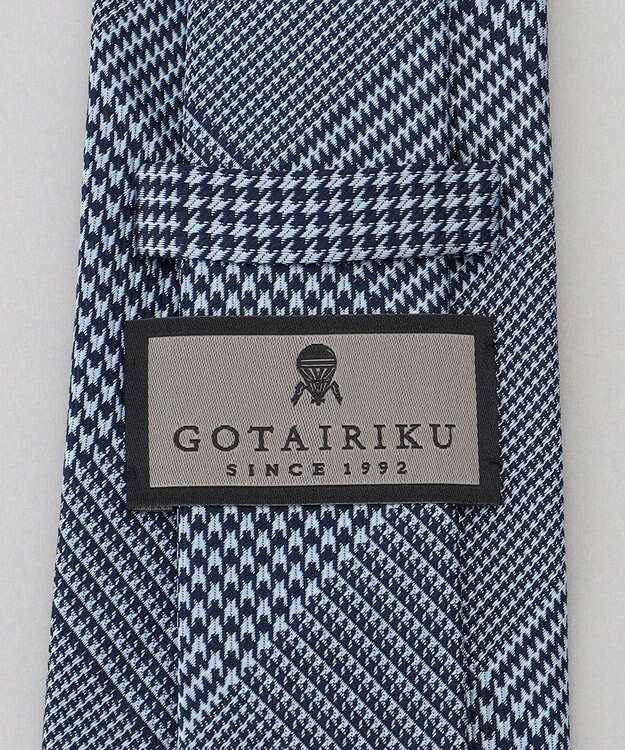 GOTAIRIKU GOTAIRIKU別注【日本製】シルク ネクタイ_チェック柄 サックスブルー系8