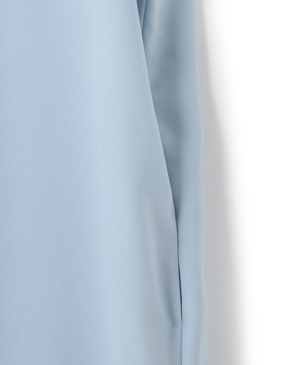 ICB 【接触冷感・UVケア・速乾・洗える】FluidBackSatin ワンピース ライトブルー系