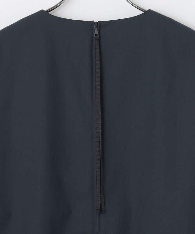 #Newans 【セレモニーにも】＜亀恭子さんコラボ＞下から着られちゃう！シュシュ付き2WAYカフスシャツ ネイビー系