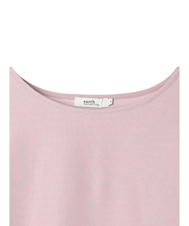 earth music&ecology リボンスリーブプルオーバー Pink