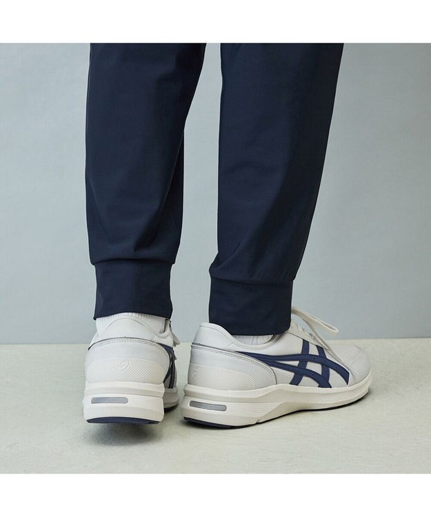 ASICS WALKING ハダシウォーカー メンズ 3E相当 ライトグレー×ネイビーブルー