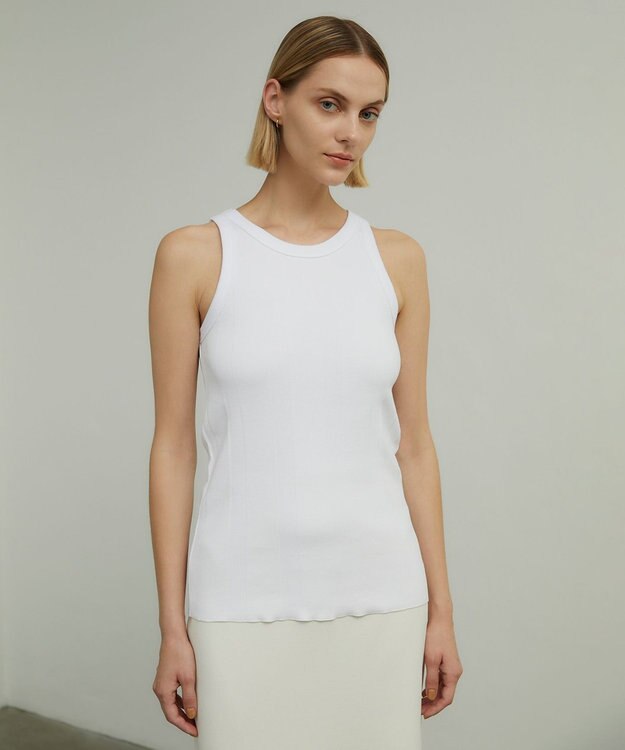 BEIGE， CYRILLE / リブタンク White