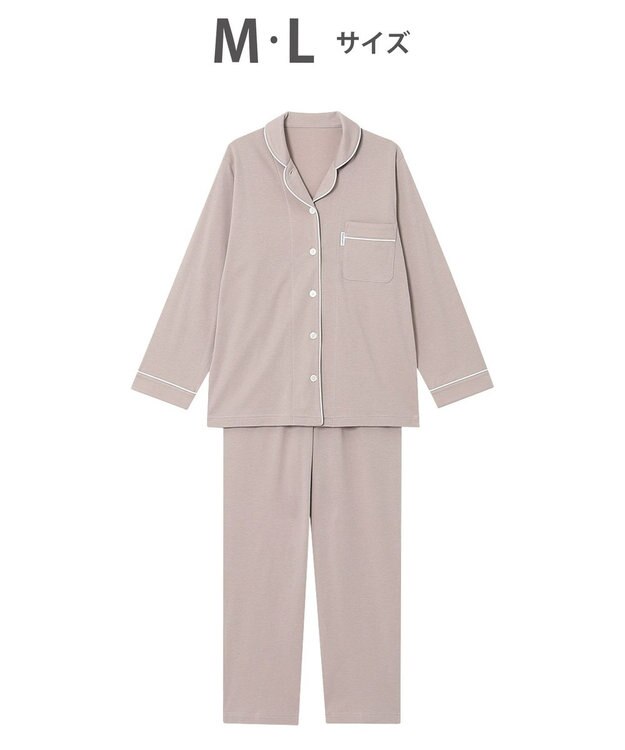 ワコール／睡眠科学 パジャマ 長袖 長ズボン 綿100%(天綿)（本体） ここちよく眠れる なめらかでやわらかい レディース YDX503 睡眠科学／ワコール ベージュ