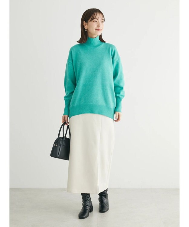 Green Parks マシュマロスエードＩラインスカート Light Gray