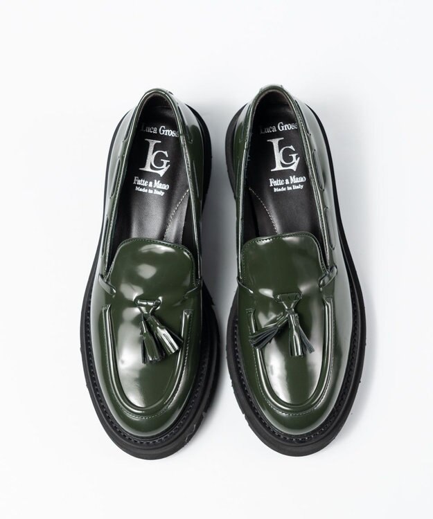 BONTRE 【LucaGrossi/ルカグロッシ】厚底タッセルローファー グリーン