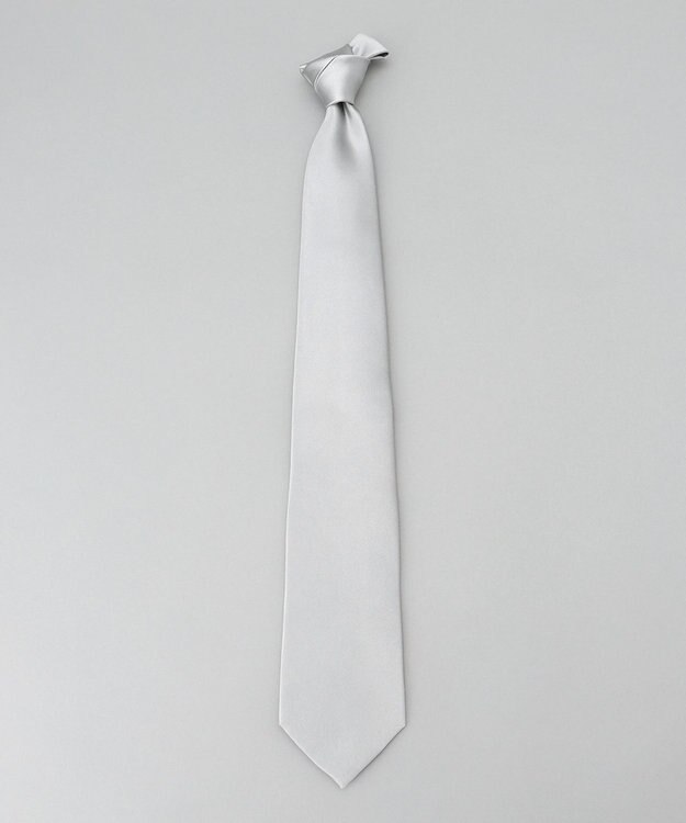 GOTAIRIKU 【WEAR BLACK】フォーマル用_サテン無地 ネクタイ アイボリー系