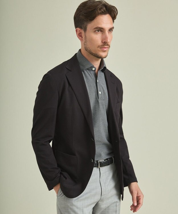 GOTAIRIKU 【ストレッチ】ブロックサッカージャージージャケット ブラック系