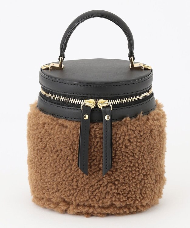 23区 VIOLAdORO エコムートン ショルダー バッグ ダークブラウン系