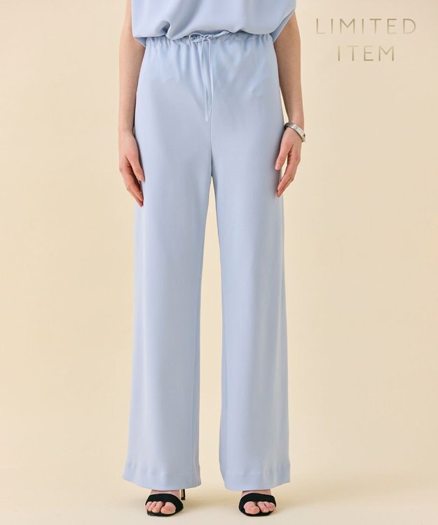 BEIGE， 【WEB限定・洗える】CELOSIA / ドロストワイドパンツ Sax