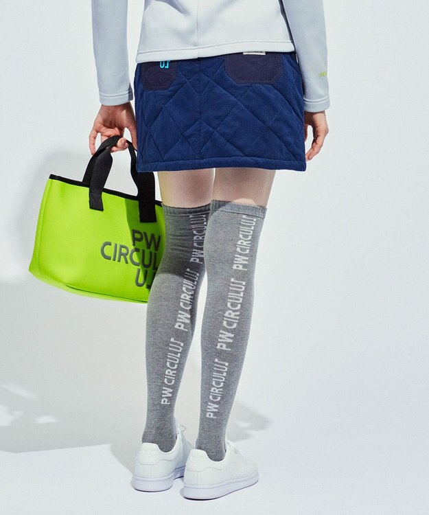 PW CIRCULUS 【裏地付き/防寒】【WOMEN】キルティングスカート ネイビー系