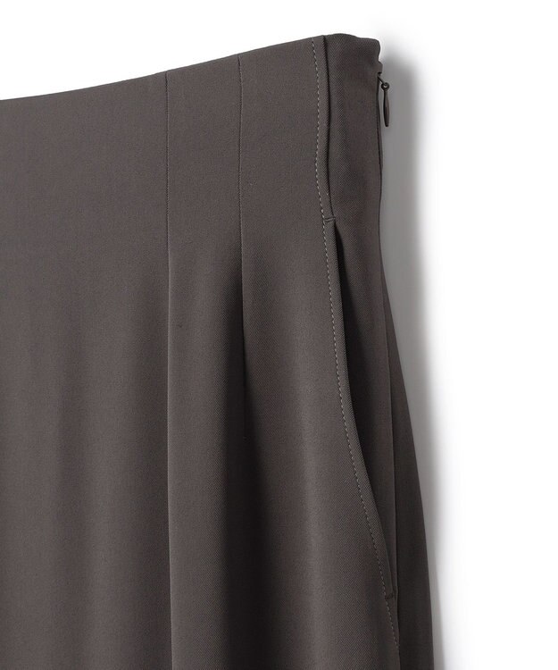 uncrave クールタッチツイル Iラインスカート スレート