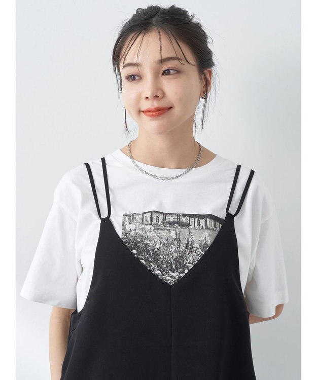 earth music&ecology リボンコンビネゾン Black