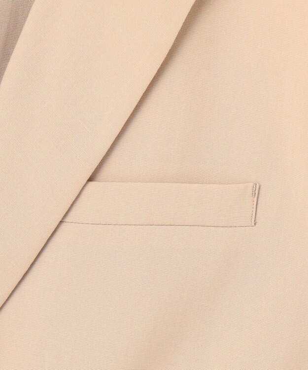 ICB 【接触冷感・UVカット・洗える】 T/Rドライリネン ショートジレ ベージュ系