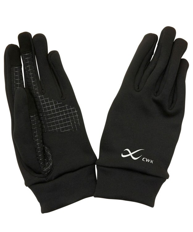 CW-X 【MEN】　メンズグローブ　ホット　保温　滑り止めつき　タッチパネル対応　/ワコール　HYO540 ブラック