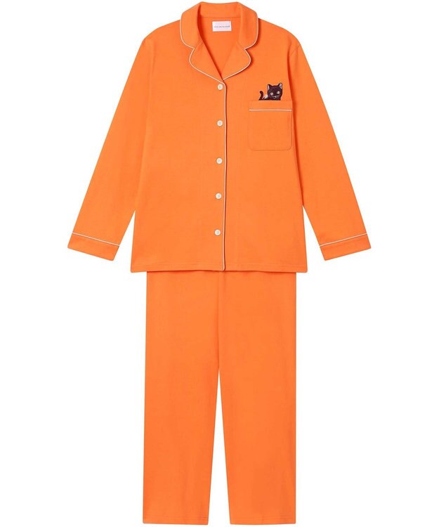 une nana cool 【綿100％】 魔女の猫パジャマ OR