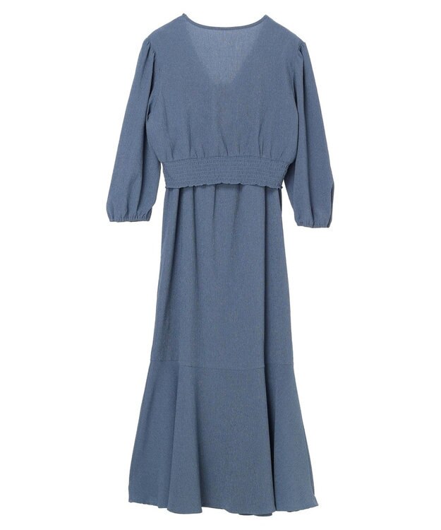 earth music&ecology ＳＥＴ２点カシュクールプルオーバー＋ワンピース Blue