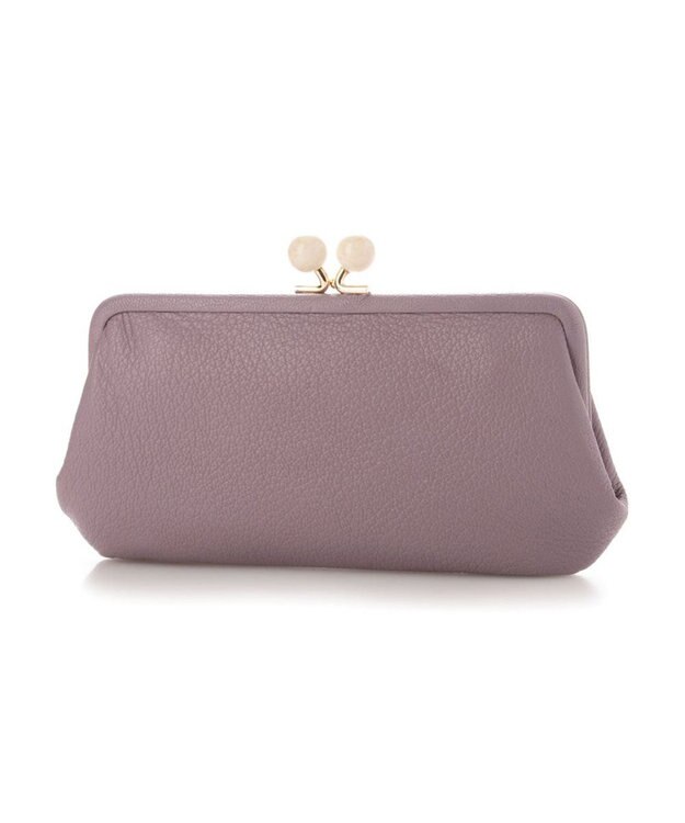 UNBILLION ペルケ perche / アクリル玉がま口長財布 ラベンダー
