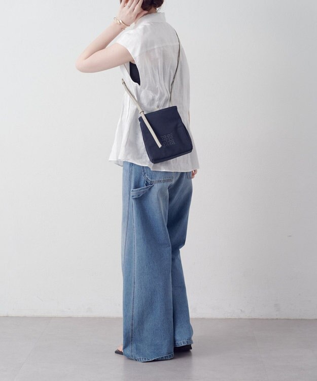 russet ナイロンミニショルダーバッグ(Z-235) Navy