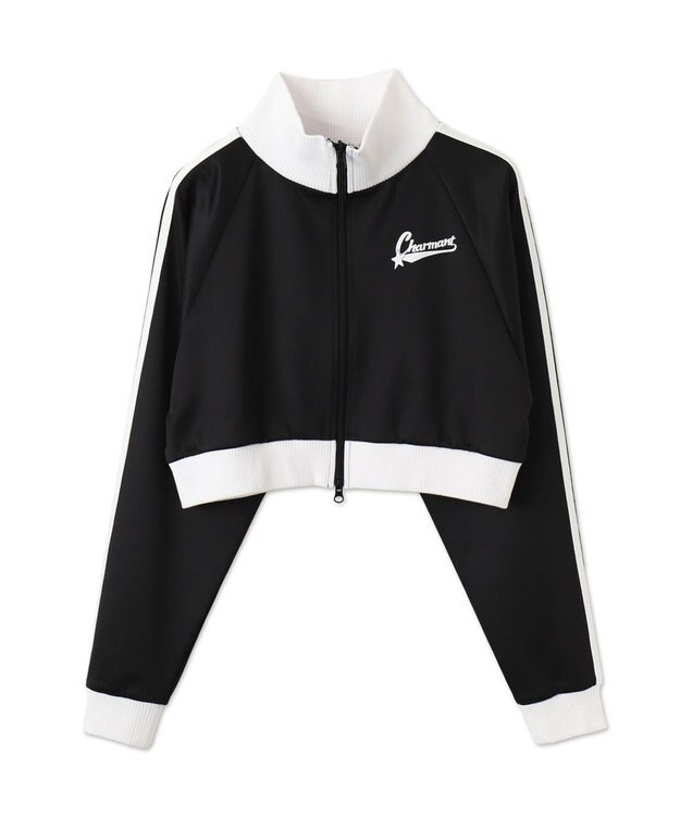 WEGO ロゴプリントトラックジャケット ブラック