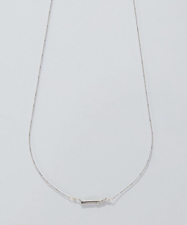 Phoebe 【金属アレルギー対応】ストレートバービジューネックレス　シルバー シルバー