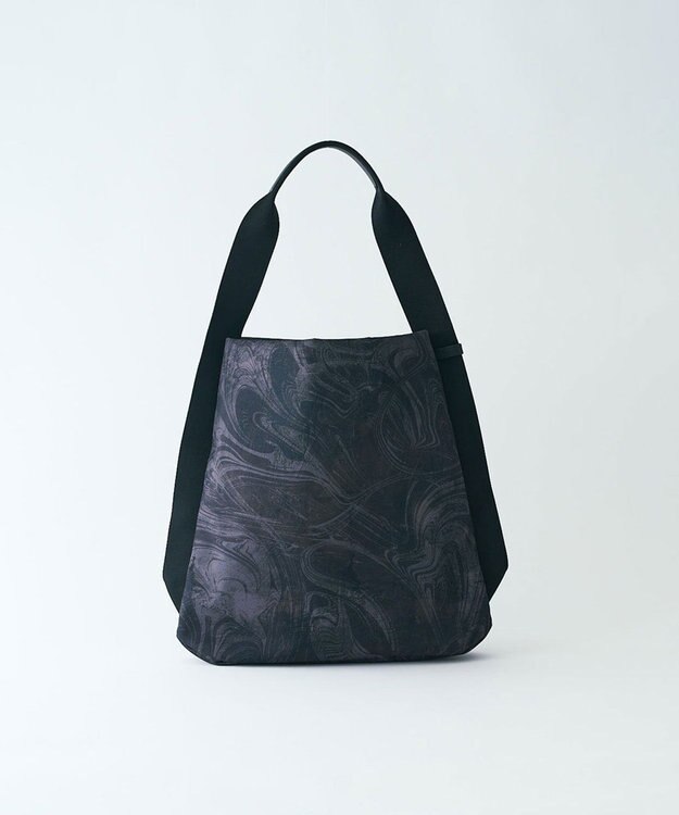 MIYABIYA LAQUOH マーブル墨流し ワンショルダーL カーキ