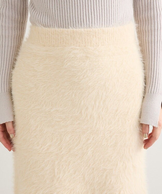 Green Parks ・Ｐｅｔｉｔ　Ｆｌｅｕｒ　シャギーマーメイドスカート Ivory